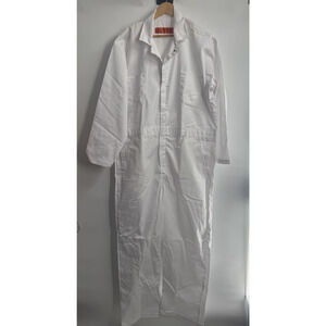 Red Kap Men's Twill Action Back Painter's Coverall Size 48 Regular White *READ..